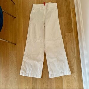 SPANX ivory white Wide-Leg Jeans - medium